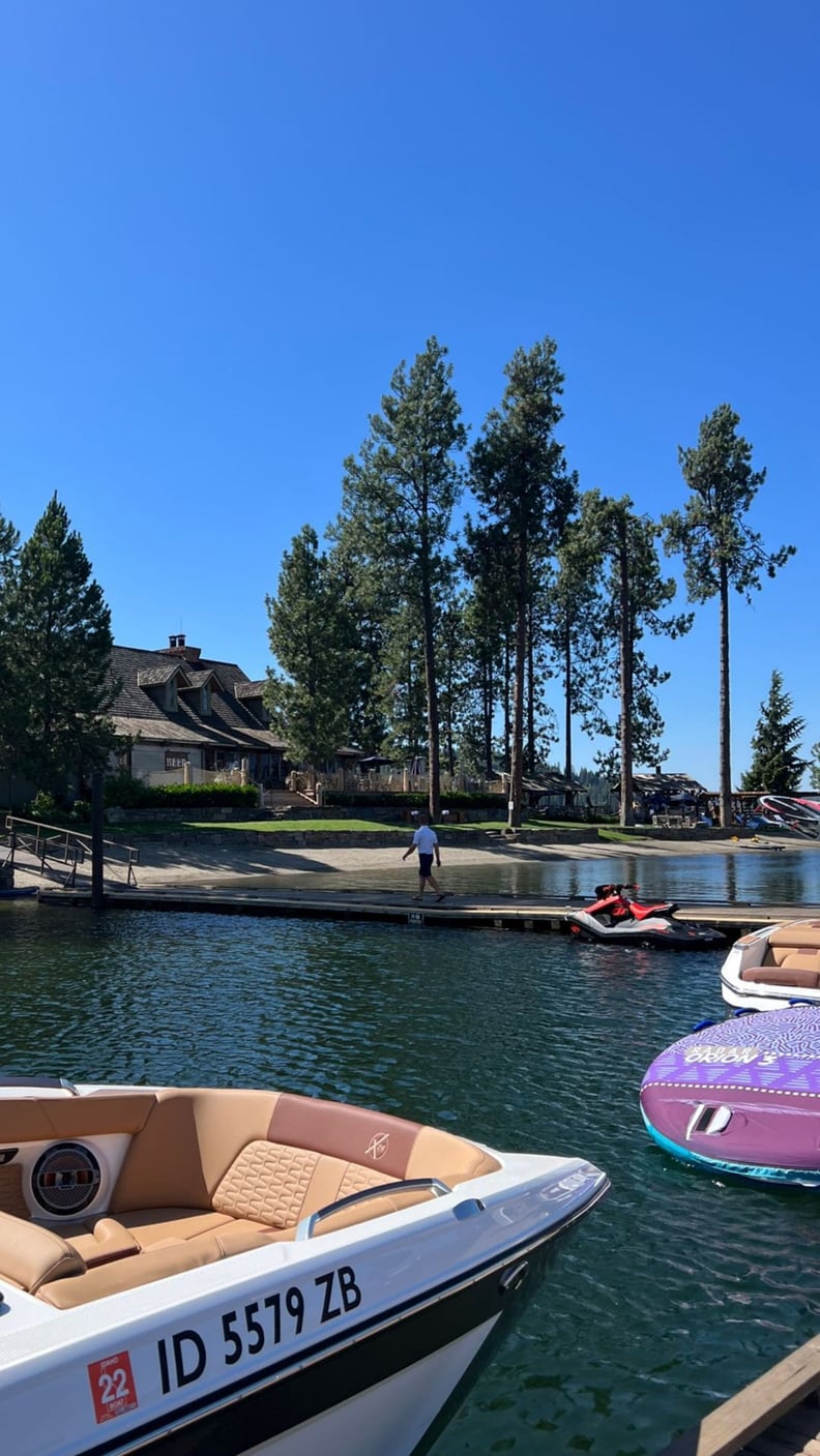 Kourtney Kardashian and Travis Barker's Lakeside Vacation Photos