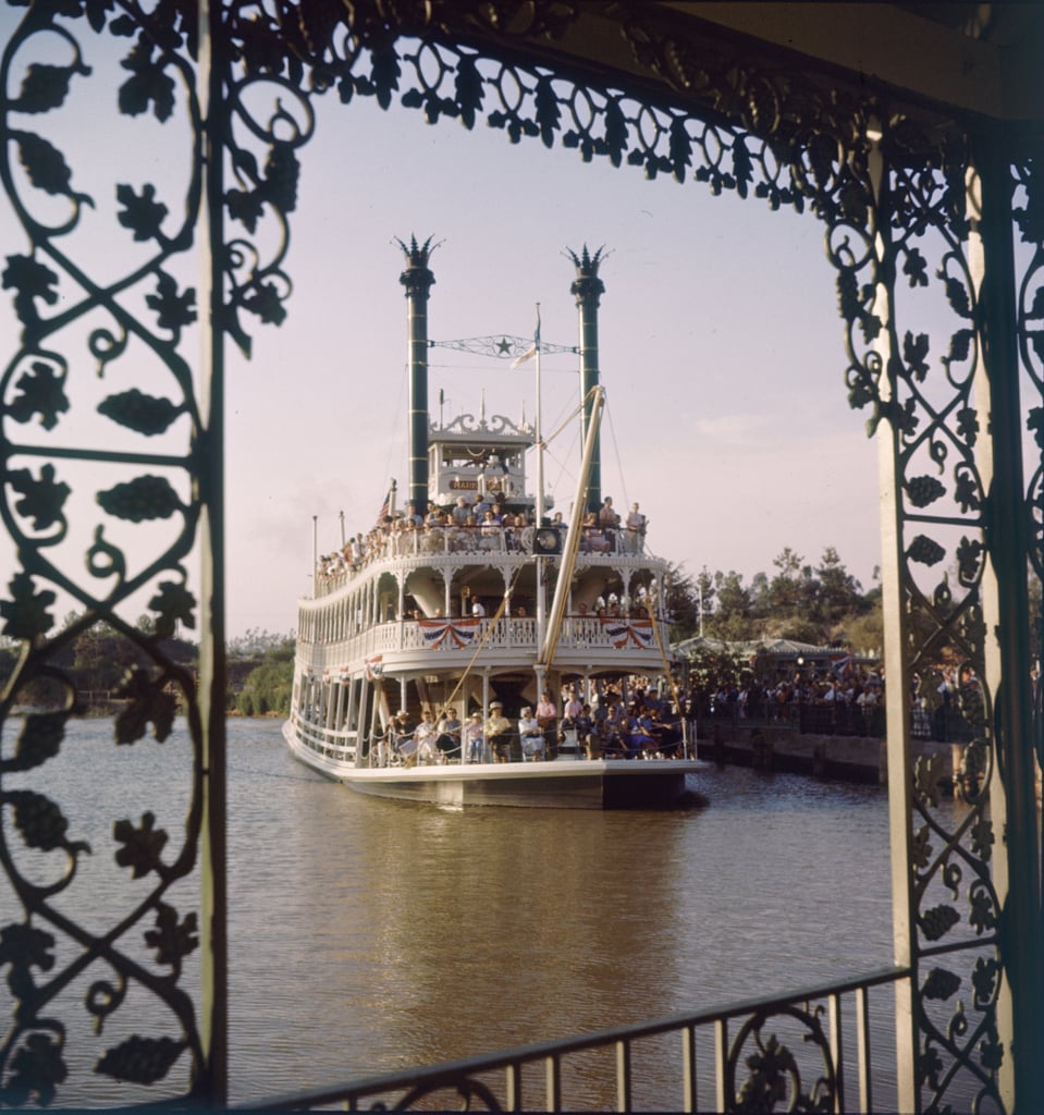 Parkgoers enjoyed a riverboat ride on the Rivers of America.