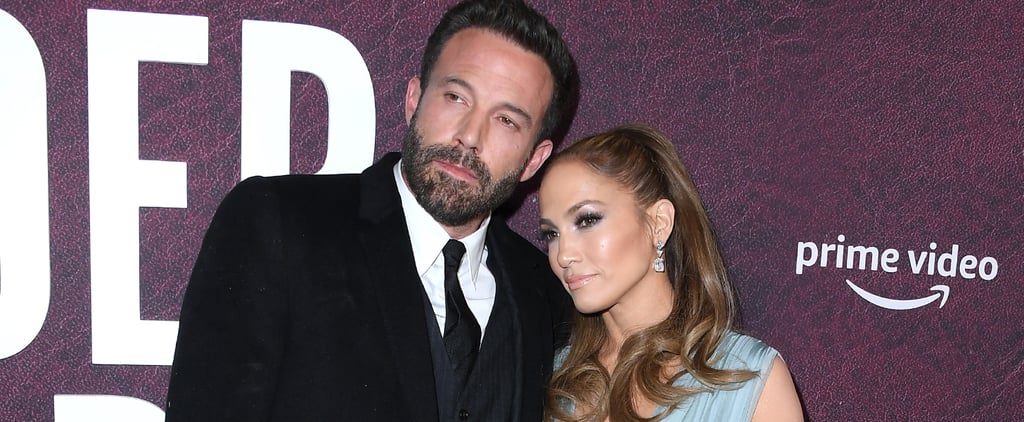 Jennifer Lopez Wears Sheer Blue Dress With Ben Affleck
