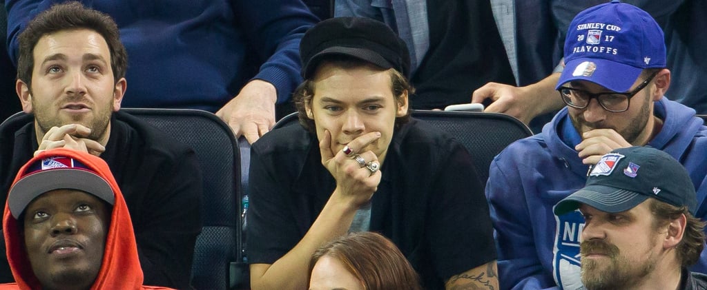 Harry Styles at New York Rangers Game April 2017