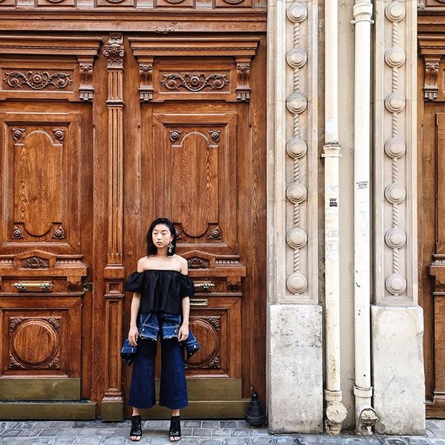 Wearing it around your waist can create a new silhouette.