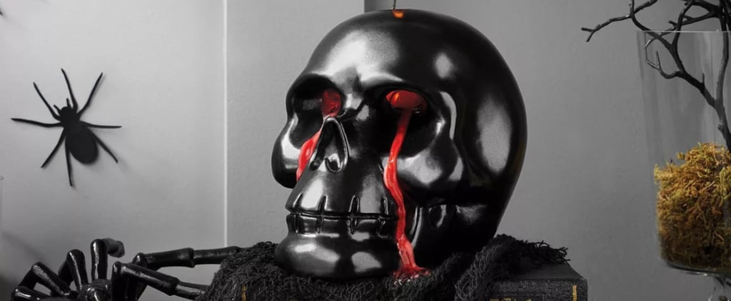 Target Is Selling a Bleeding Skull Halloween Flame Candle