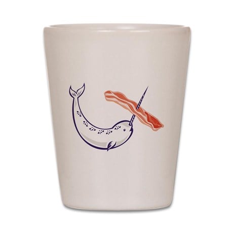 Shop it: Narwhal Bacon Shot Glass ($14)