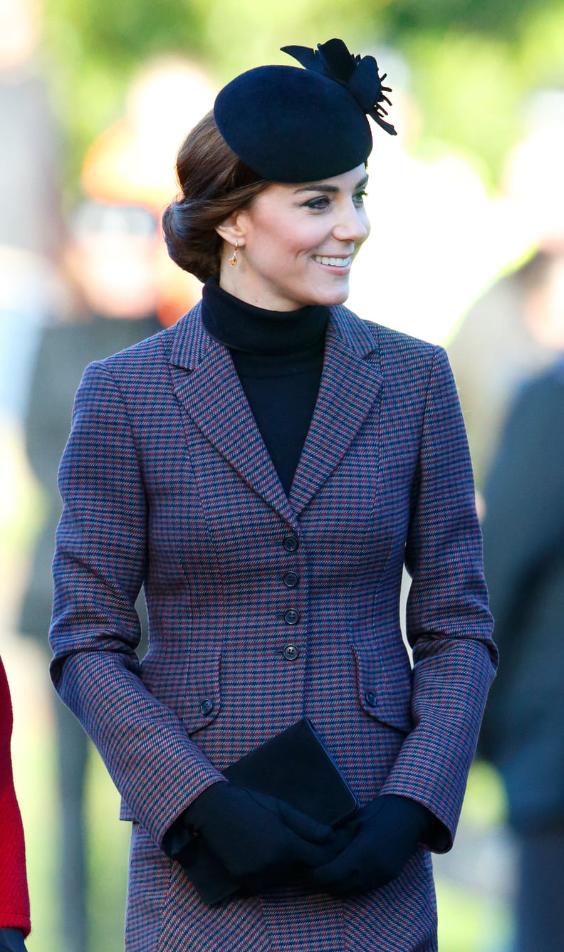 She Perfectly Pulled Off a Turtleneck and Paired Her Look With a Black Fascinator