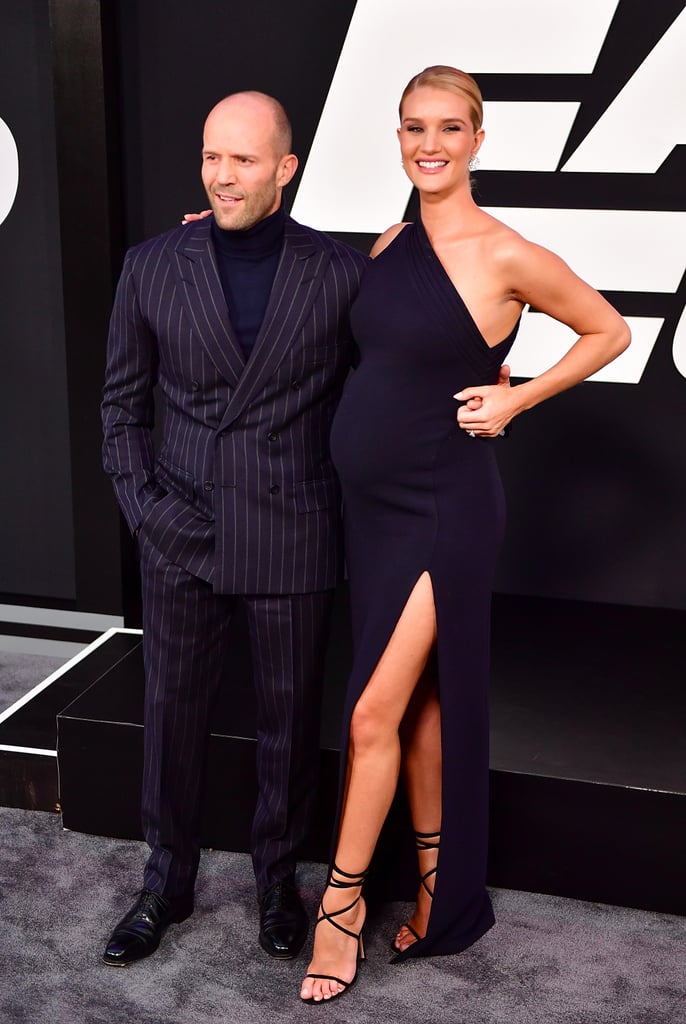 Rosie Huntington-Whiteley and Jason Statham Fast 8 Premiere