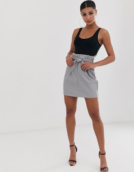 Missguided Faux Leather Mini Skirt