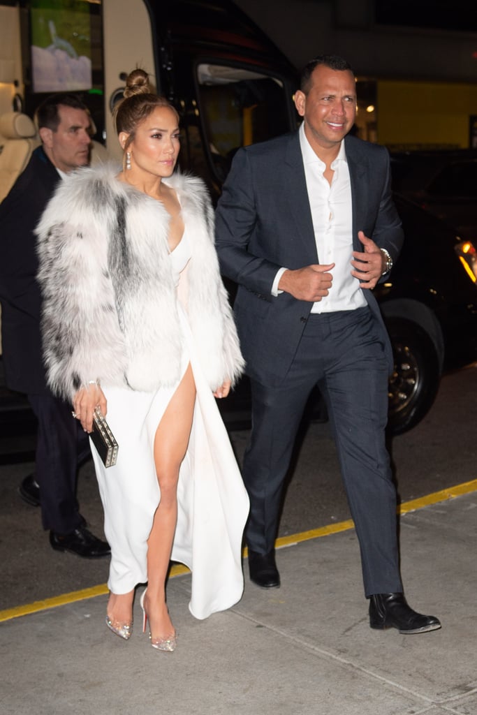 Jennifer Lopez White Elie Saab Dress at Second Act Afterparty