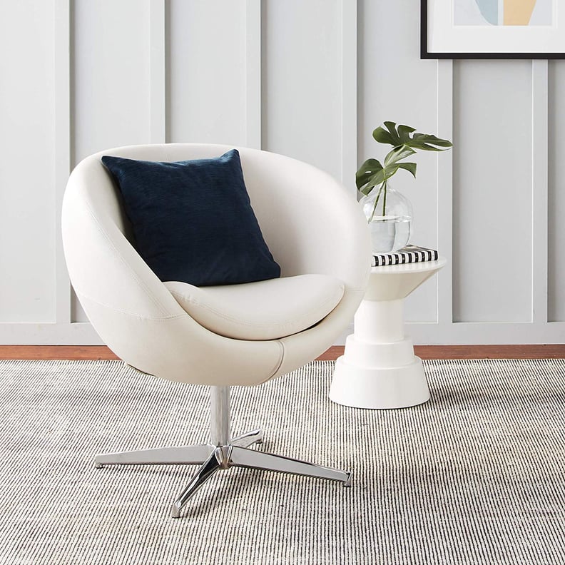 Best Selling Modern Leather Round Back Chair