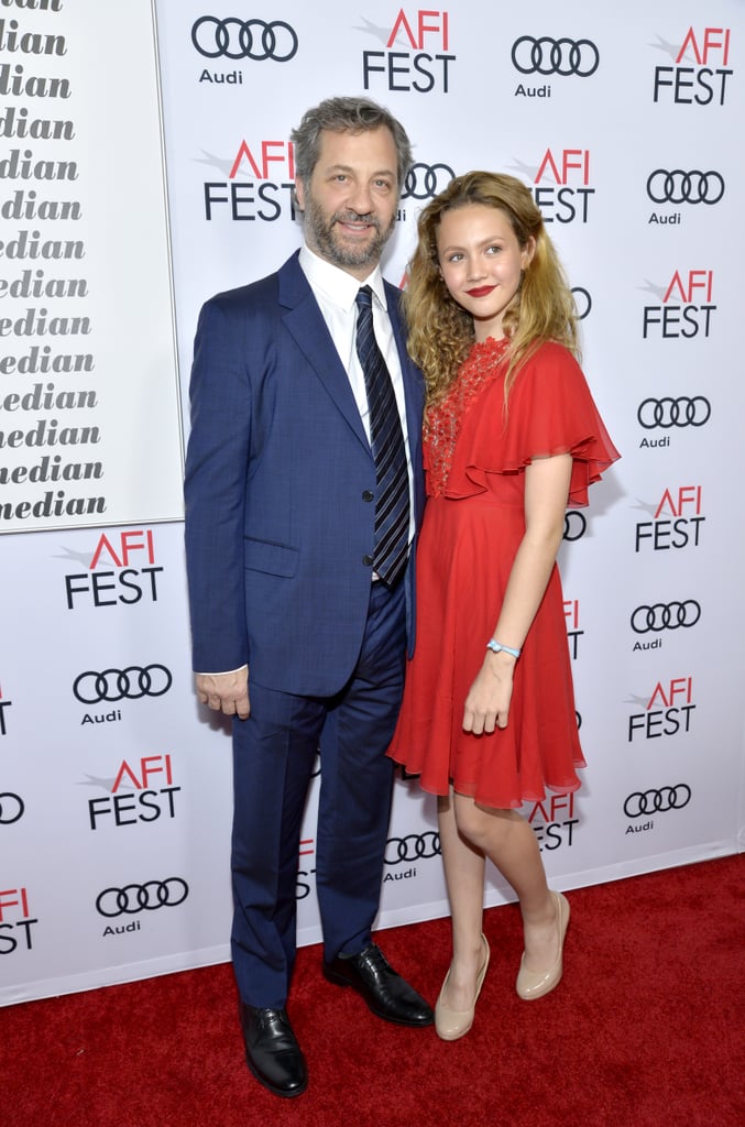 Judd Apatow and Leslie Mann With Daughter November 2016