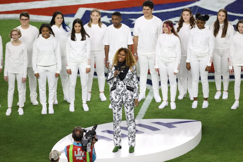 Photos of "America the Beautiful" Performance at Super Bowl 54