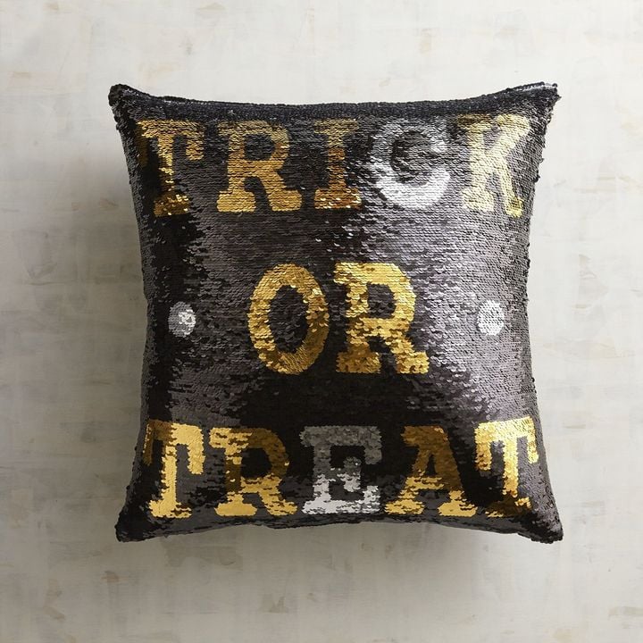 Pier 1 Imports Trick or Treat & Boo Sequined Mermaid Pillow