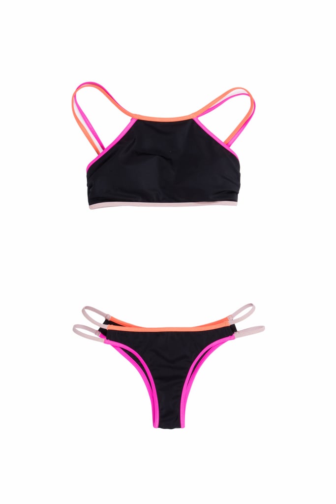 The Strappy High-neck Top ($68) and Strappy Itsy Bottom ($24)