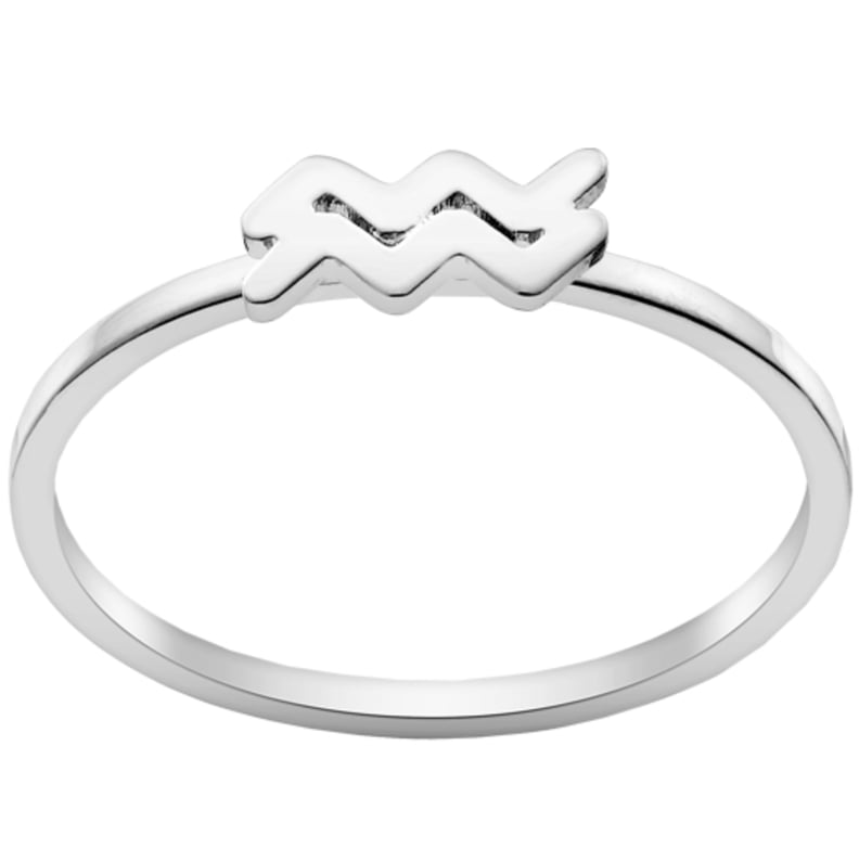 Zodiac Jewelry For Aquarius: Zales Zodiac Sign Stackable Ring