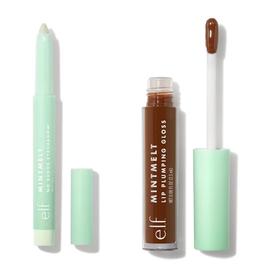 E.l.f. Mint Green Makeup Palettes, Lip Glosses, and Brushes