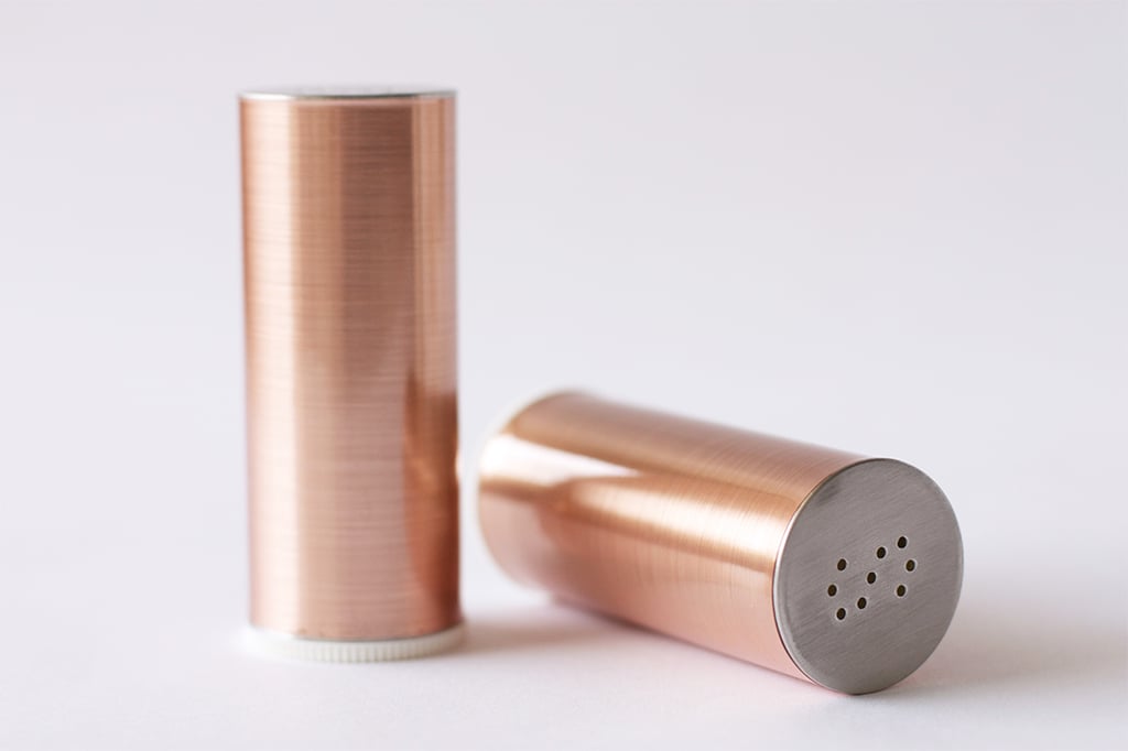 Copper Salt and Pepper Shakers