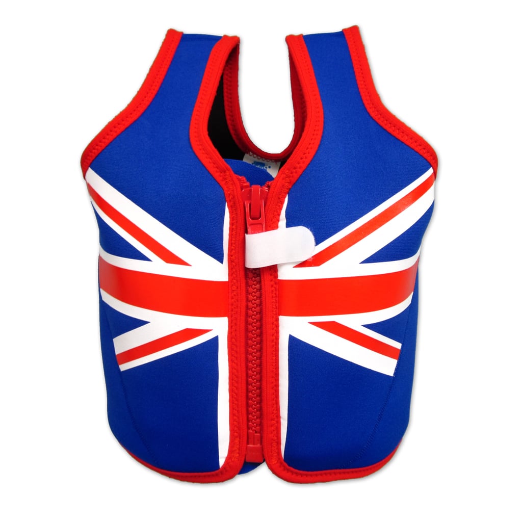 Just in time for Summer swim season, this Union Jack Float Jacket ($48) will keep tots' heads above water as they're learning their strokes.