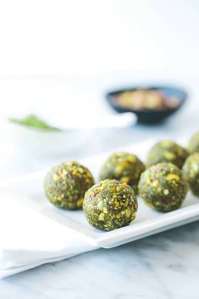 Matcha Pistachio Balls