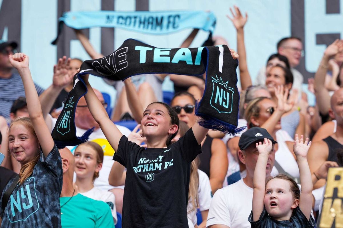 Kid at Gotham FC game.