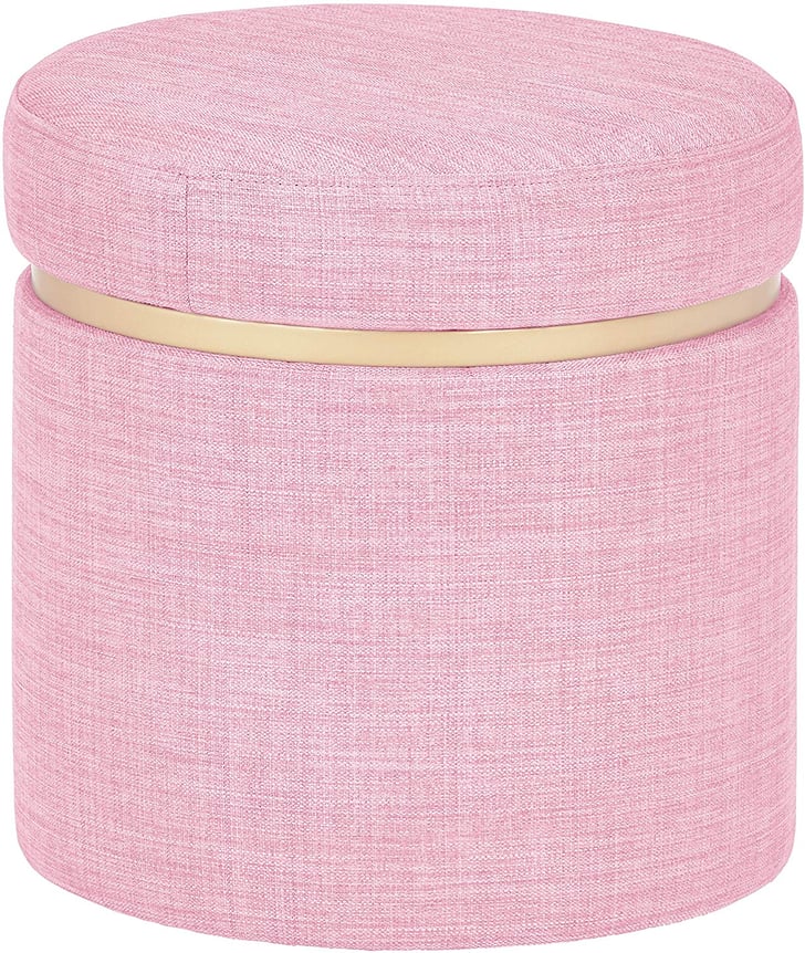 Rivet Asher Modern Storage Ottoman Most Stylish Pink Home Products From Amazon POPSUGAR Home