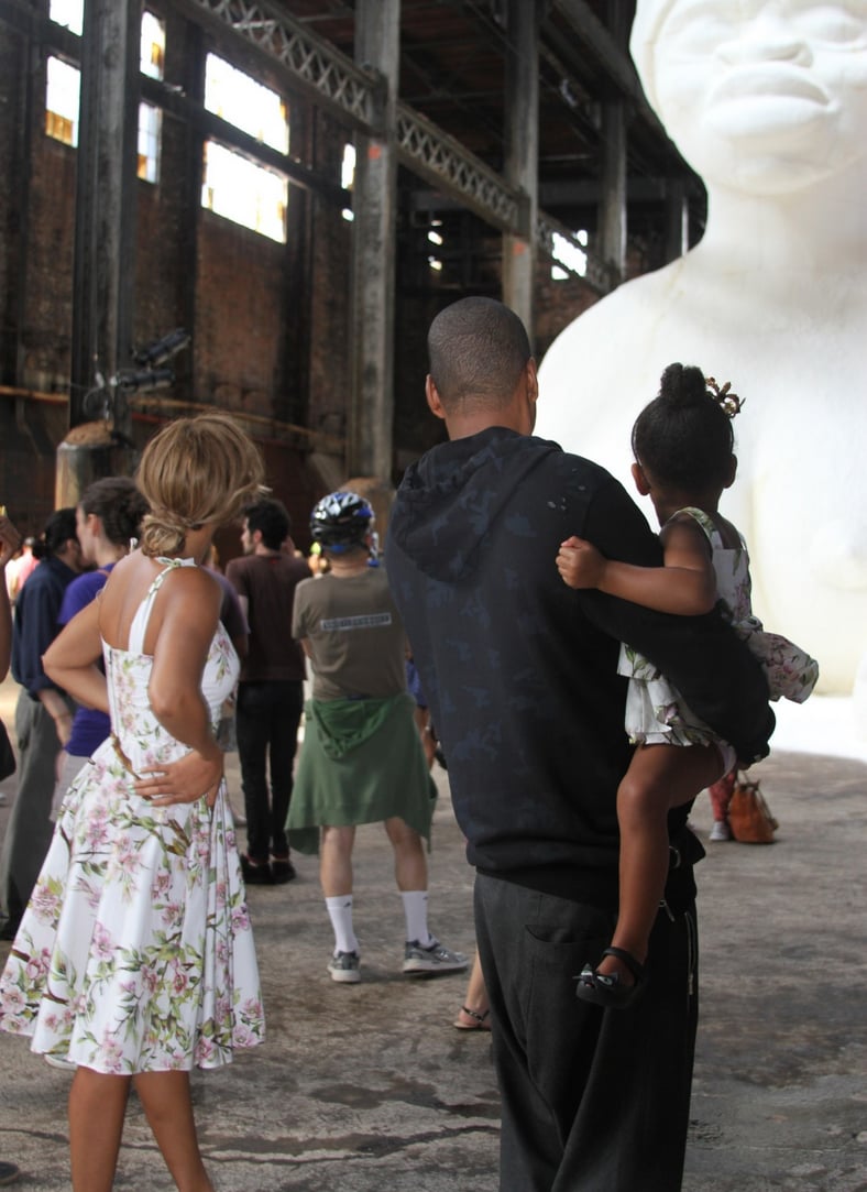 She visited Kara Walker's sugar sculpture in Brooklyn.