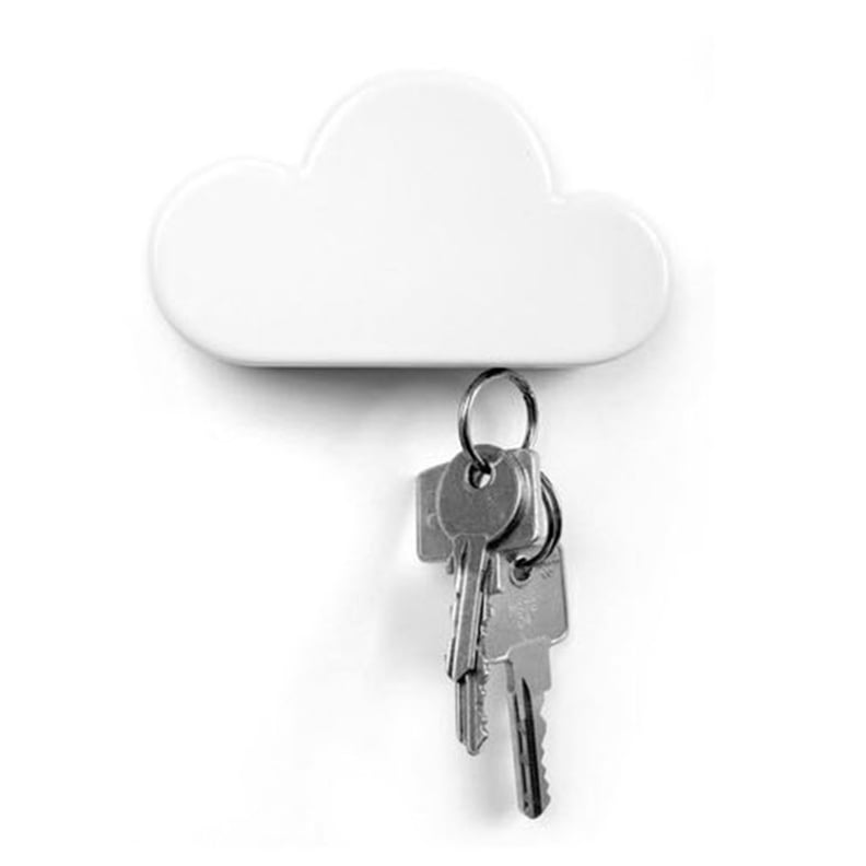 Twone White Cloud Magnetic Wall Key Holder