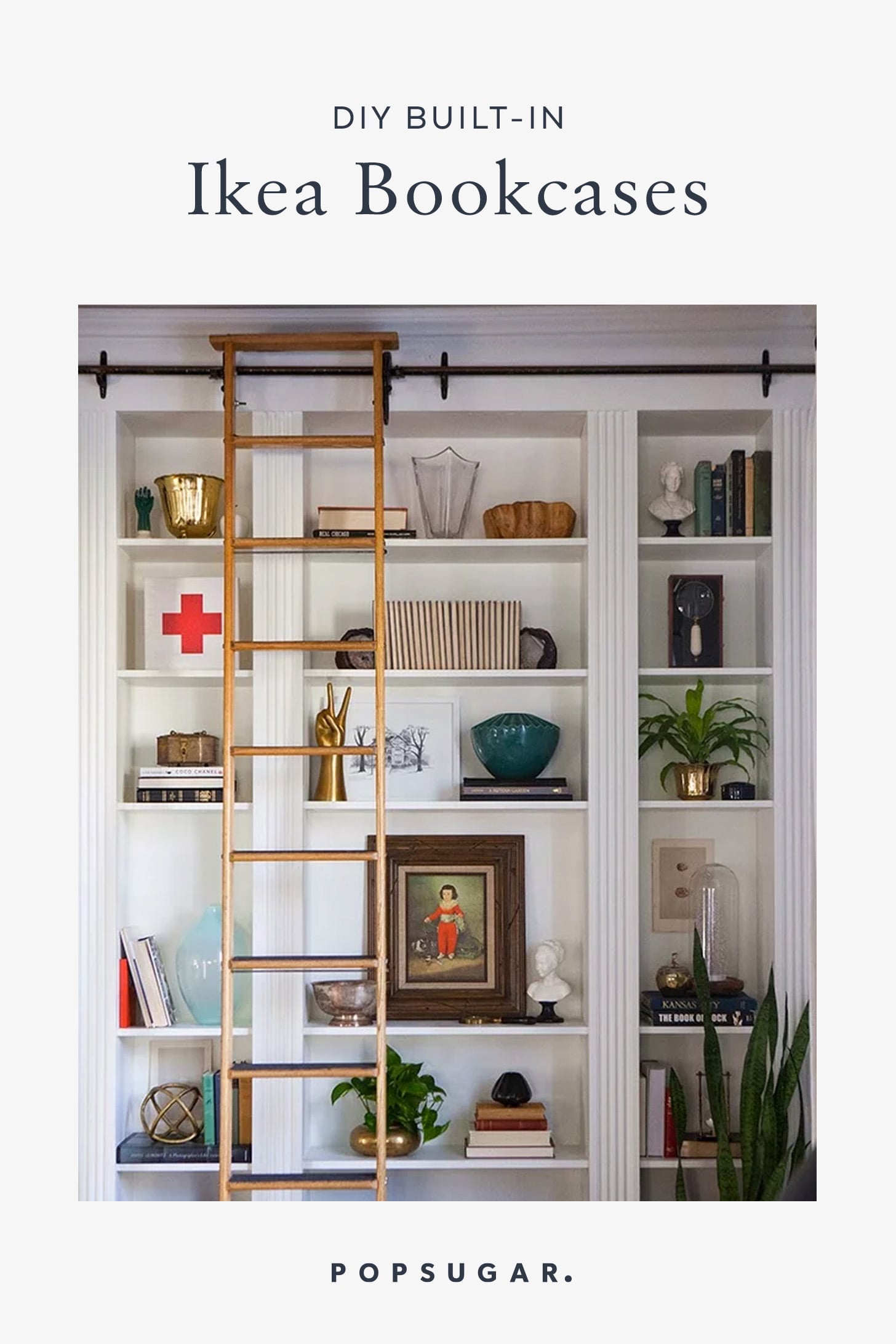 Built-In IKEA Billy Bookcase Hack - A Beautiful Mess