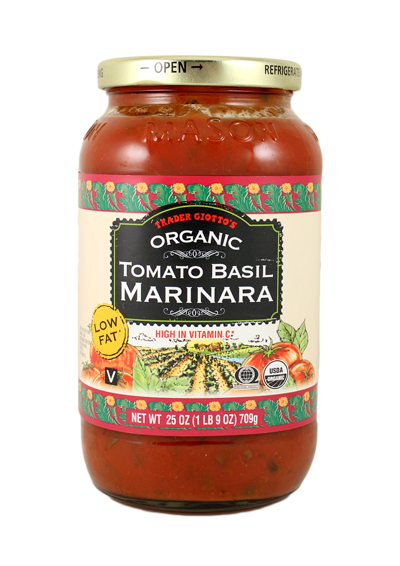 Organic Tomato Basil Marinara ($2)