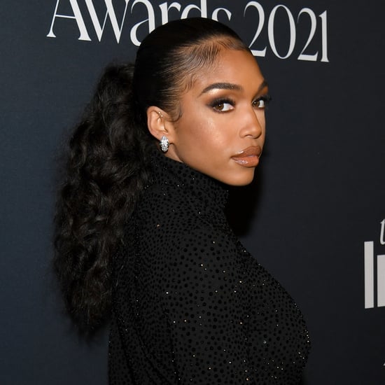 Lori Harvey Wears Brown Sequin Halter Dress on New Years Eve