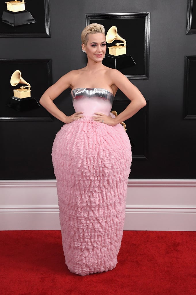 Katy Perry Balmain Dress at the 2019 Grammys