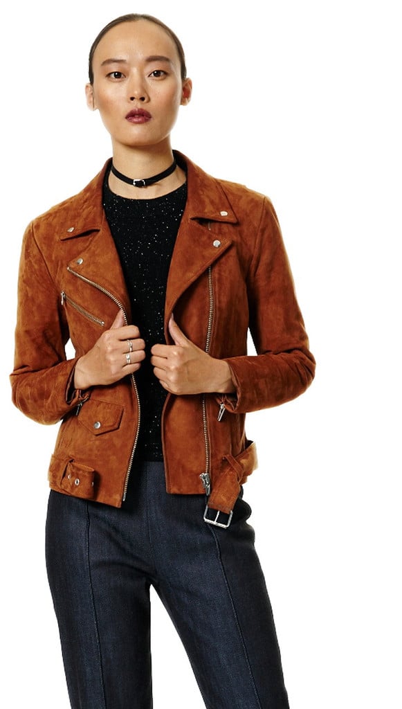 Ahhh, the soft touch of buttery suede. While I first spotted this Veda Suede Camel Jacket ($946) in my Instagram feed, the slim fit and cool cut convinced me it would look better sans filter, in my closet. 
— AM