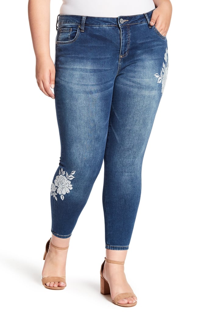 KUT from the Kloth Janet Ankle Skinny Embroidered Jeans