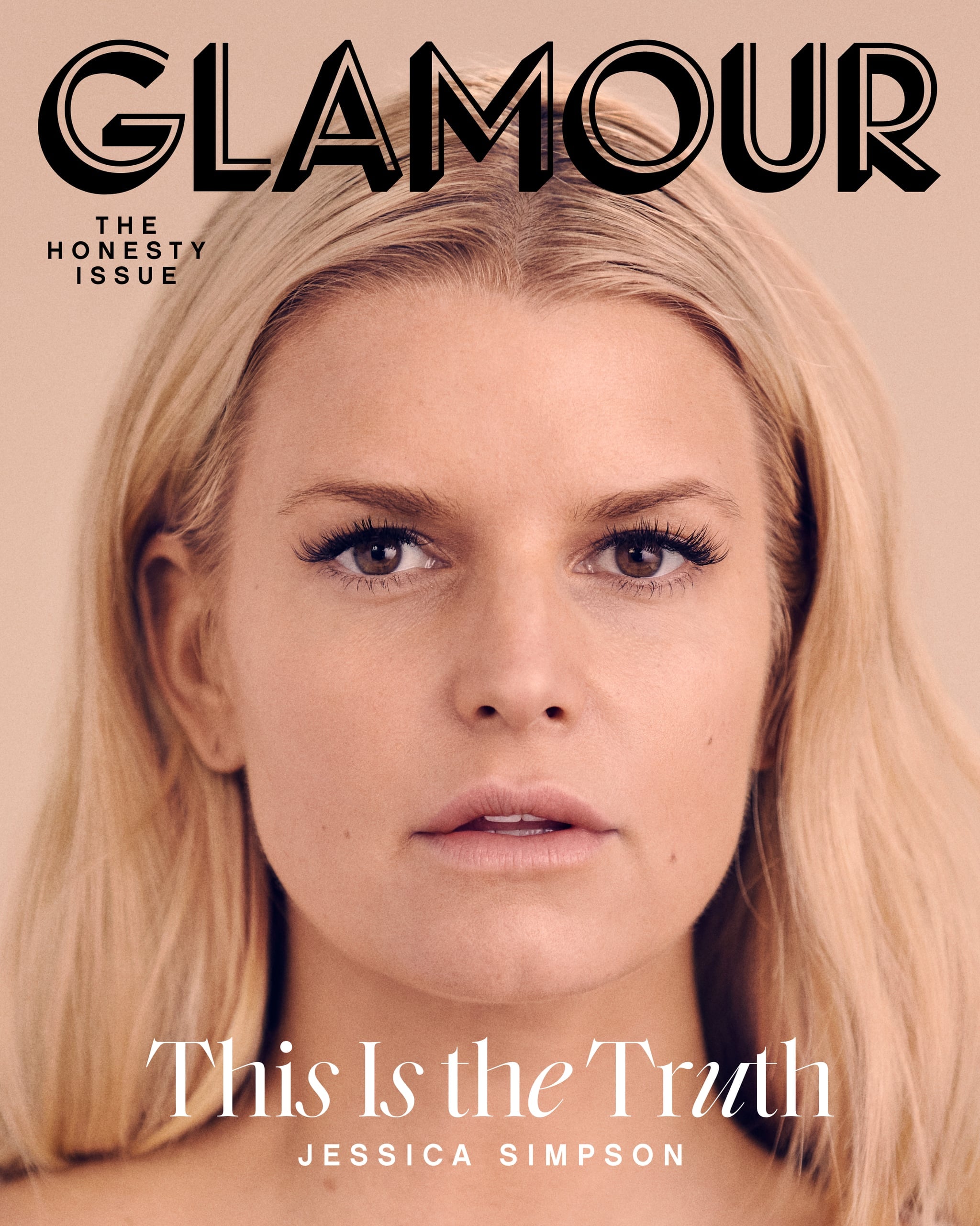 Jessica Simpson Wears No Makeup On Glamour Cover 2020 Popsugar