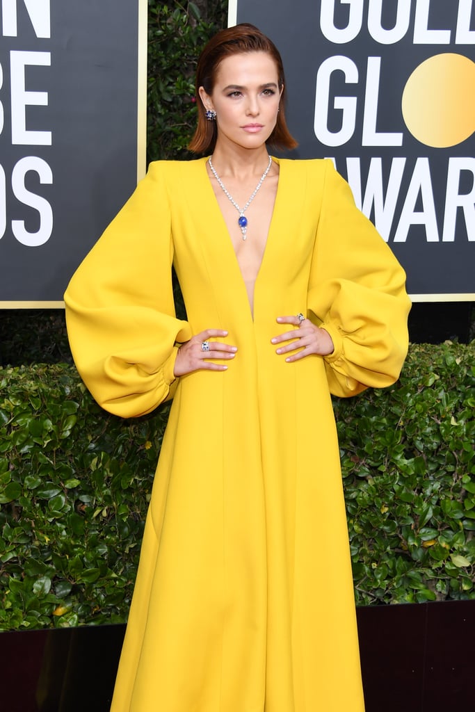 Zoey Deutch Stunned in a Fendi Jumpsuit at the Golden Globes