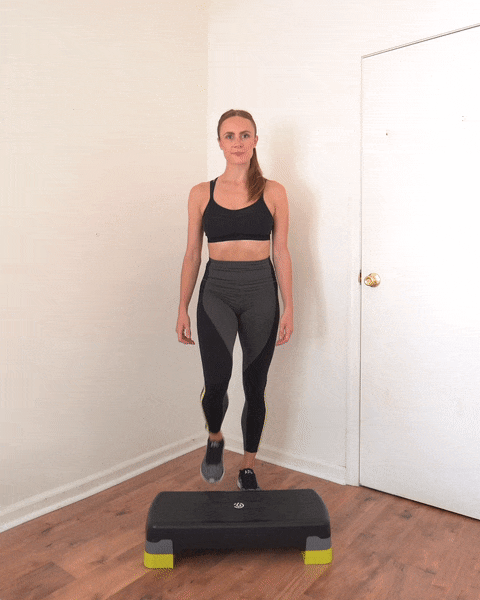 Alternating Step Up to Knee Drive