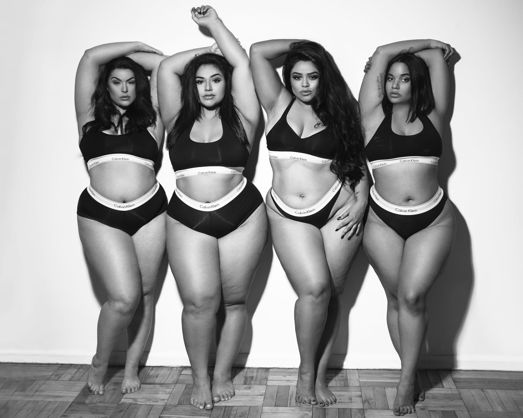 Plus-Size Models Re-Create Kardashian Klein Ad | POPSUGAR