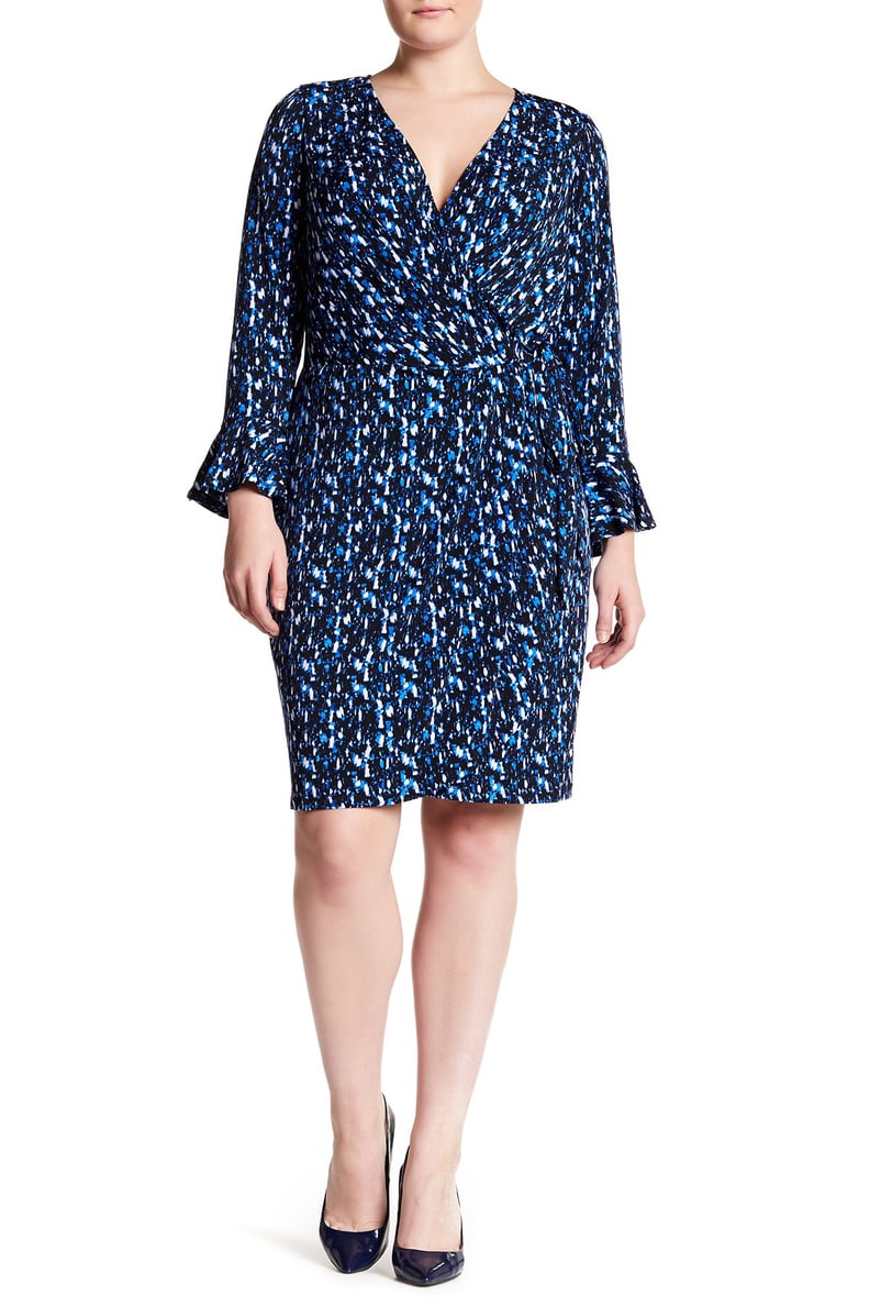 London Times Bell Sleeve Dress