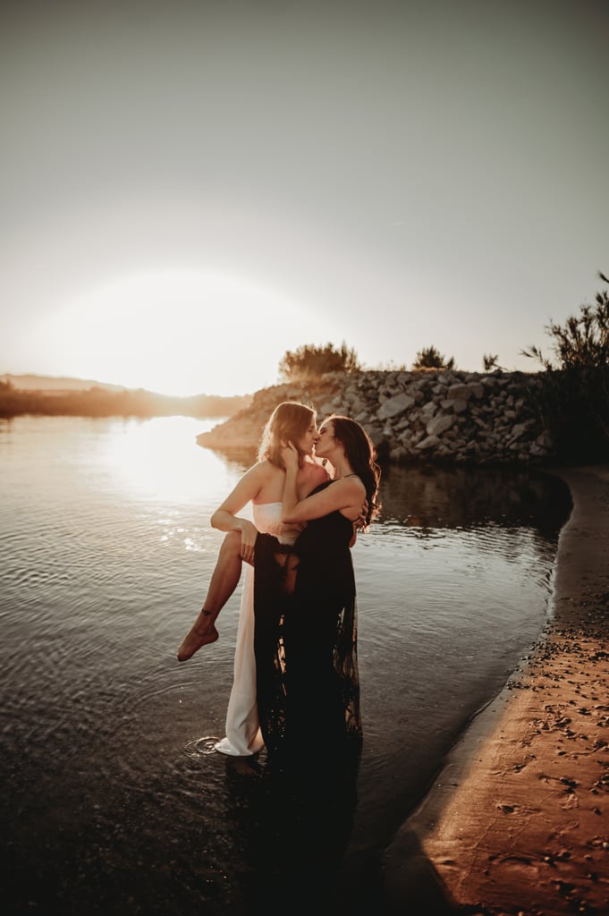 Sexy River Beach Engagement Photo Shoot