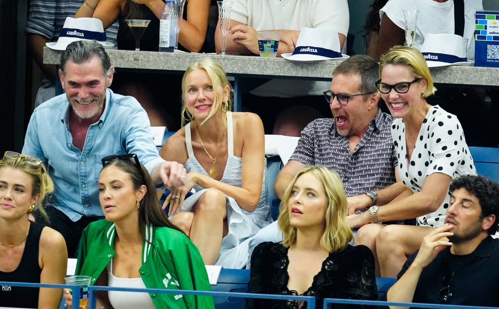 Billy Crudup, Naomi Watts, Sam Rockwell, and Leslie Bibb at the US Open on Sept. 9.