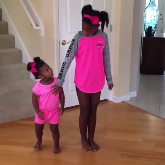 Video of Little Sister Dancing With Big Sister