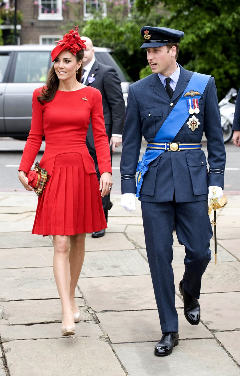 There Was That Time Kate’s Plaid Clutch Subtly Played Up William’s Badges