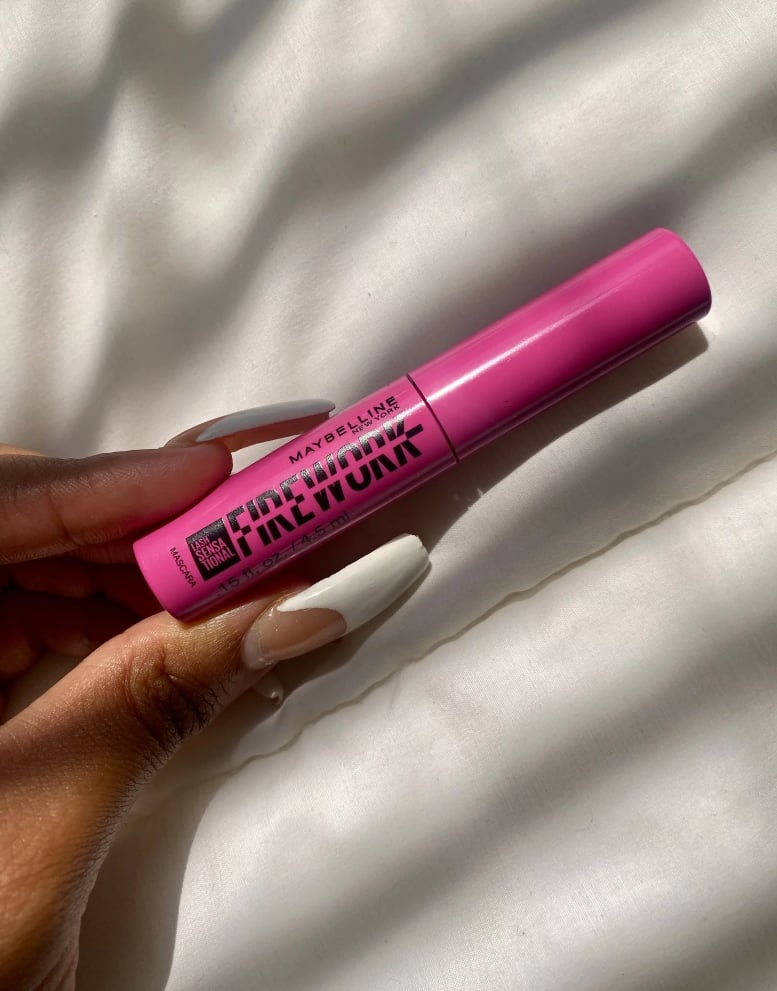 Maybelline Lash Sensational Firework Washable Mascara ($12, originally $15)
Only Maybelline can create a mascara that can be worn for up to 24 hours. Its gel-based formula is infused with pro-vitamin B5 to nourish the lashes and even comes in three shades: Very, Brownish, and Blackest. It also comes with a custom brush that features different lengths of bristles to provide that 360-degree lash effect — leaving one editor with the most natural-looking faux lashes. You can read more about her experience in her Maybelline Lash Sensational Firework Washable Mascara review.
Editor Quote: "Normally, I do at least three coats before seeing satisfying results, and Maybelline's formula instantly elevated my lashes, giving me that natural faux-lash look. I was also pleased with its staying power after wearing it for seven hours (it didn't clump or get hard over time). And even though the mascara is waterproof, I didn't get those raccoon eyes when taking it off with my makeup wipes and cleanser at the end of the day." — Naomi Parris, assistant shopping editor