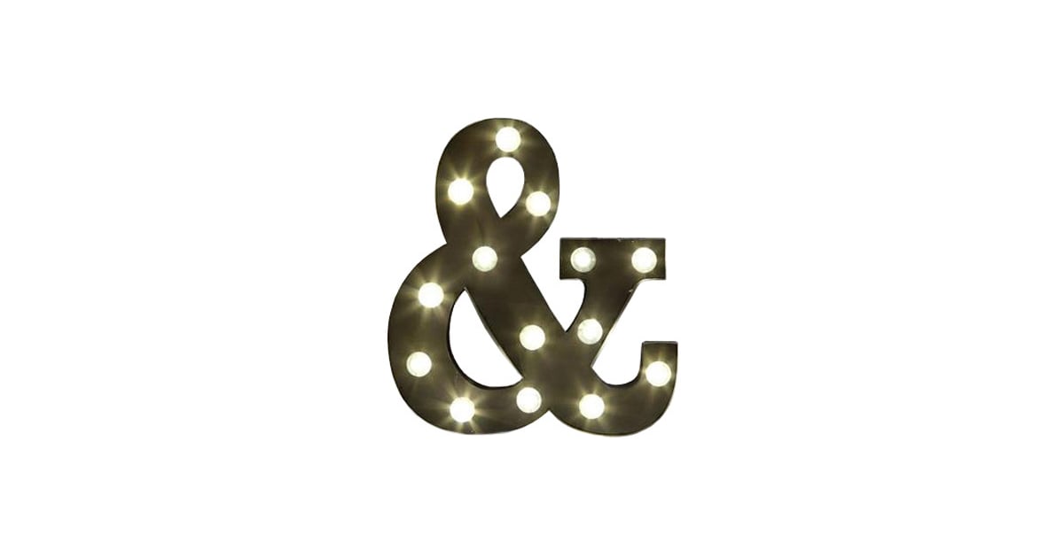 Dot & Bo Ampersand Marquee (78) Stylish Home Decor Pieces Under 100
