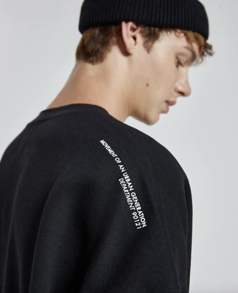 Pull&Bear Crewneck Sweatshirt in Black