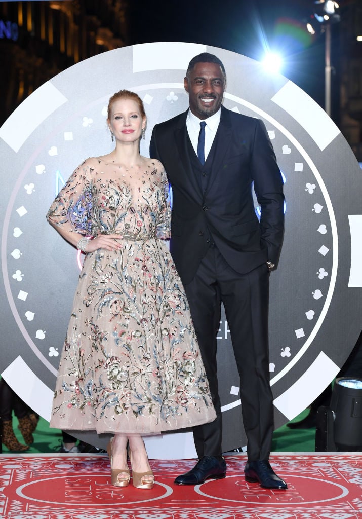 With Jessica Chastain, who is just under five feet, four inches tall.