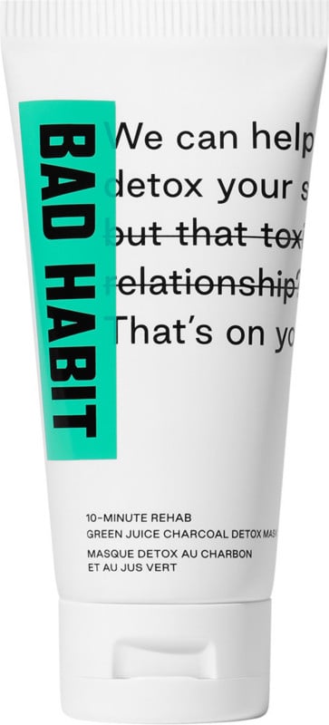 Bad Habit 10-Minute Rehab Green Juice Charcoal Detox Mask