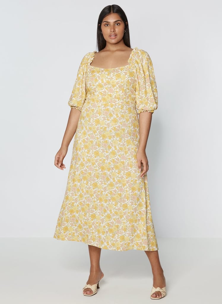 Faithfull The Brand Bronte Midi Dress Grey Garden Floral