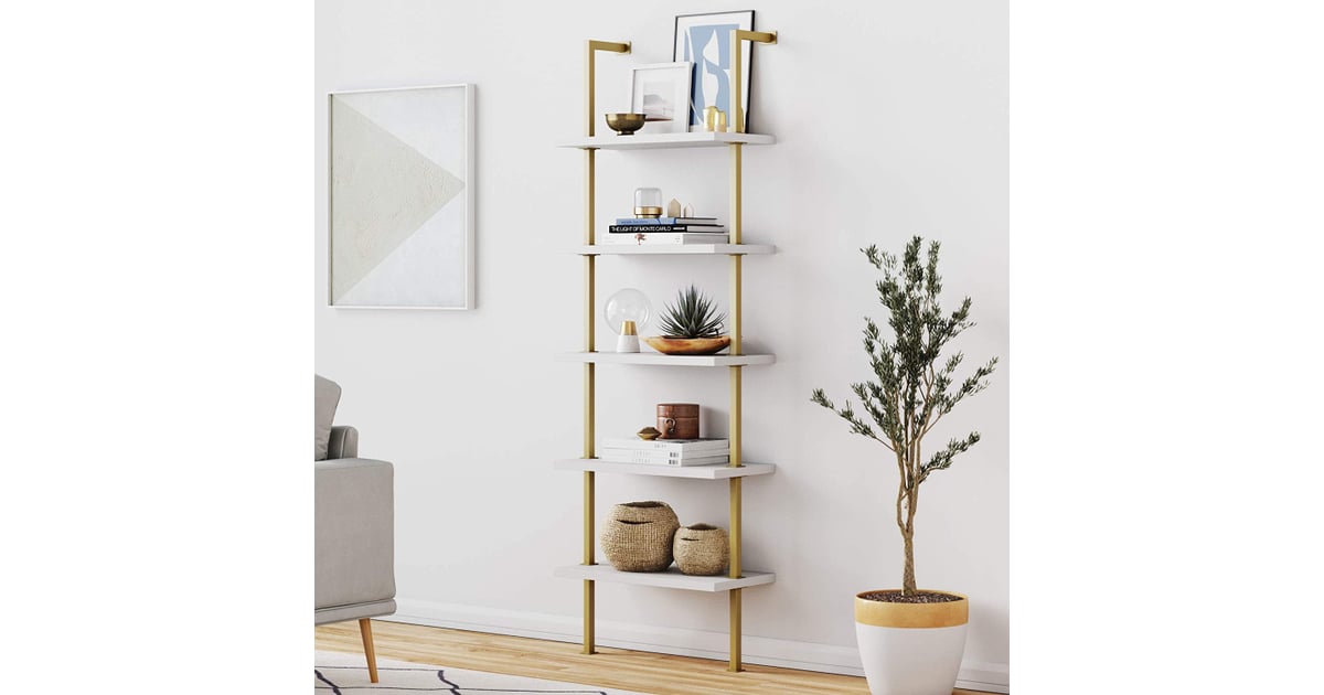 A Wall Mounted Bookshelf Nathan James Theo 5Shelf Modern Bookcase