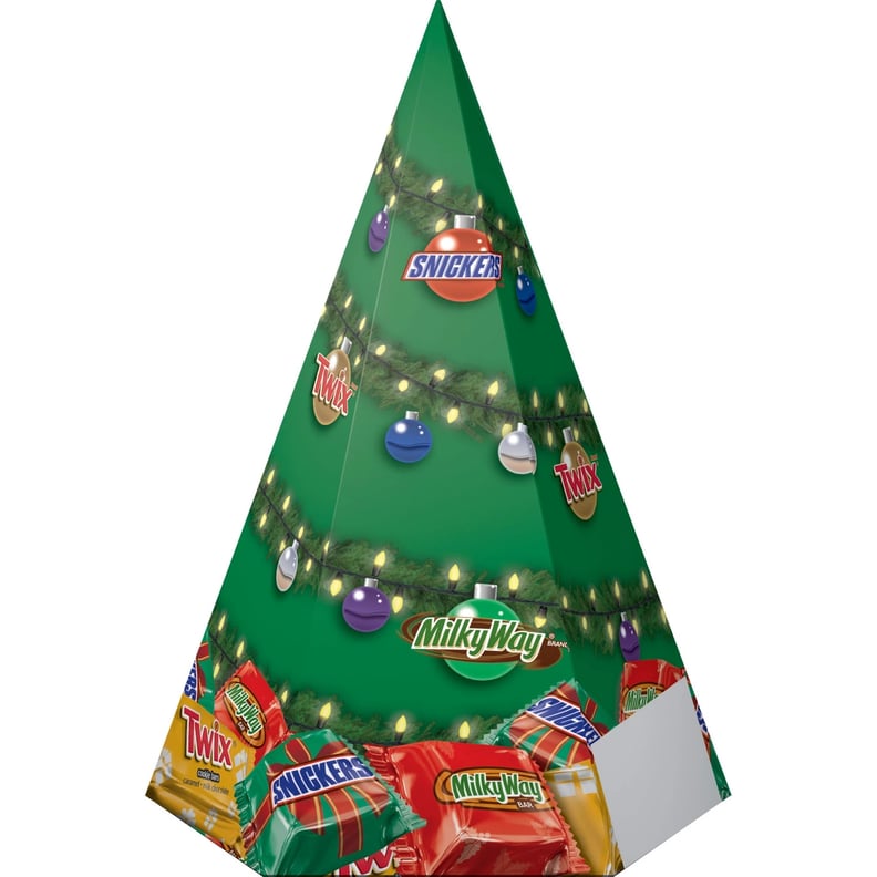 Snickers, Twix, and Milky Way Christmas Tree