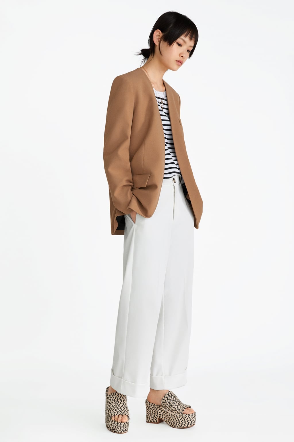 Zara cheap platform wedges