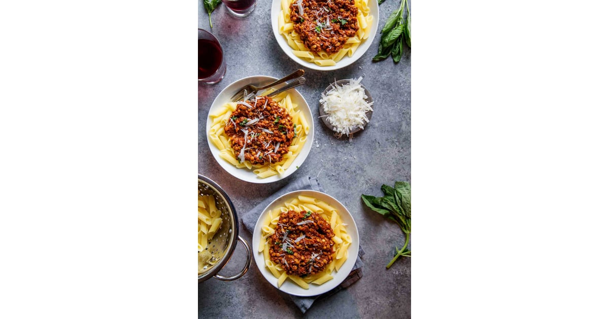NoMeat Bolognese Sauce Dump Dinner Recipes POPSUGAR Moms Photo 7